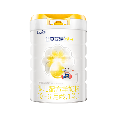 佳贝艾特(Kabrita)悦白婴儿配方羊奶粉1段(0-6个月婴儿适用)800克(荷兰原装进口)
