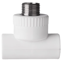 云型巨 PPR外丝三通 PPR管配件 塑料管配件 25*3/4 单位:个