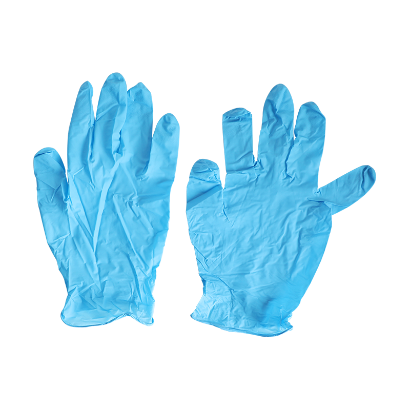 铂利越达 一次性纯丁腈手套防护防滑无粉 100只 盒