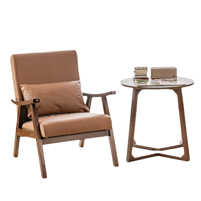 荺炬沙发椅单椅+1茶几组