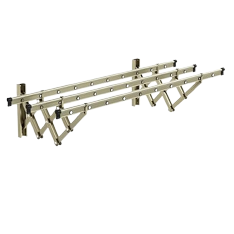 古达侧装晾衣架墙上固定式折叠推拉晒衣架挂衣架封窗阳台侧边晾衣