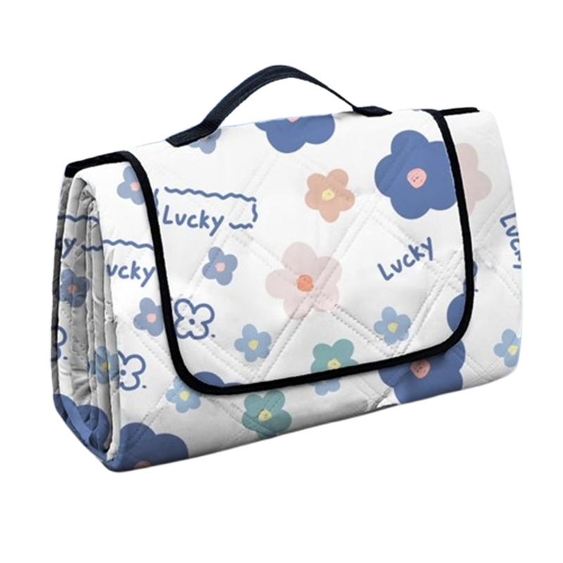 野餐垫防潮垫闪电客加厚防水款草坪坐垫春游垫子手提户外露营便携