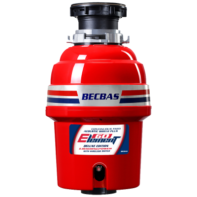 贝克巴斯E60evo家用厨余垃圾处理器 水槽厨余粉碎机 定时关机 防卡机反转 无线开关