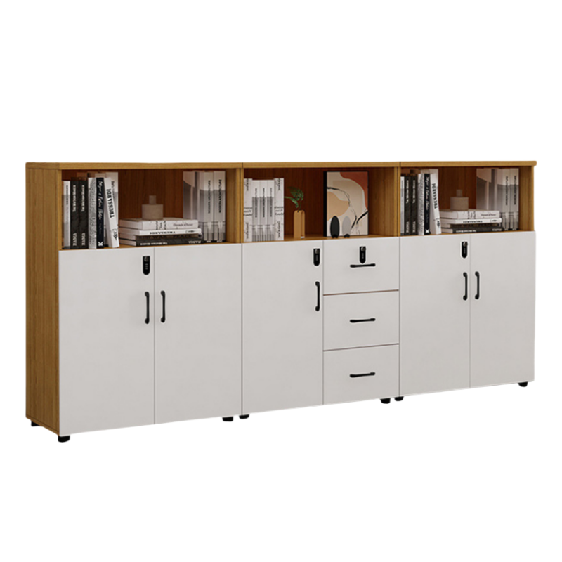 豫龙都书柜五门三抽台