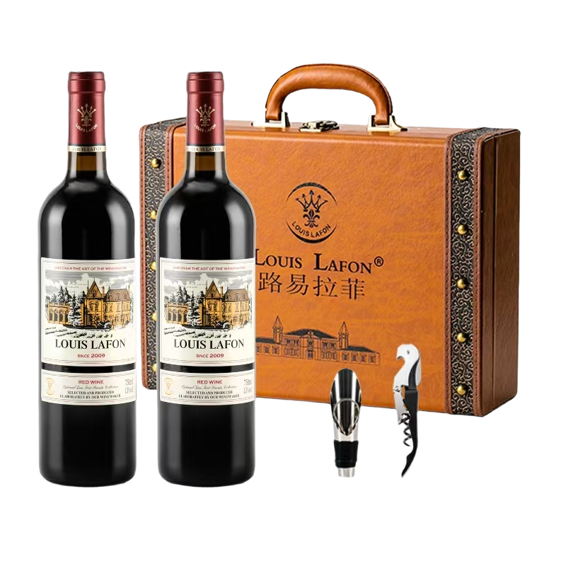 路易拉菲(LOUIS LAFON) 优樽堡私藏干红葡萄酒 750ml 单支礼盒