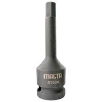 玛吉塔工(MRO MAGTA)风动旋具套筒 气动旋具套筒 重型旋具套筒 六角旋具套筒51521 1/2" H5