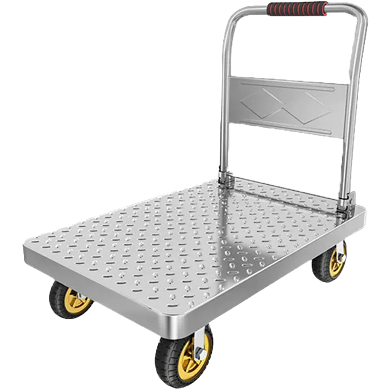 万山宏业 钢板小推车折叠手推车平板车载重1300斤 4寸烽火静音轮 73*48*80cm WL6H/个