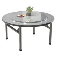 宜掌柜 折叠圆餐桌 1.8米带转盘 张