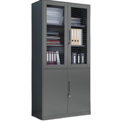 景福达资料柜通双节灰白90*40*185cm台