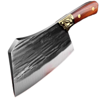 龙泉手工锻打砍骨头专用斩骨刀家用屠夫商用不锈钢菜刀8177