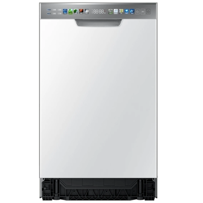 海尔(Haier)12套嵌入式洗碗机小蛮腰X3000S 45cm超窄80℃双微蒸汽洗一级水效分区洗[纯白窄嵌小户型力荐]