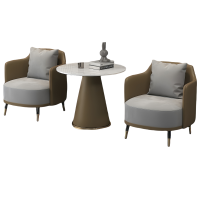 蕃蒂洽谈沙发一桌二椅套