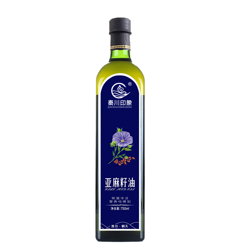 秦川印象亚麻籽油750ml/瓶