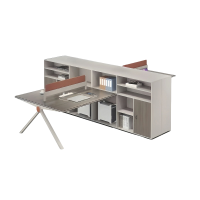 荺炬员工桌十字型4人位张