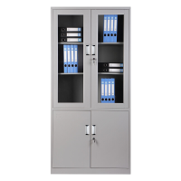中威凯迈钢制文件柜资料柜铁皮柜大器械柜长玻柜180*85*39cm/台