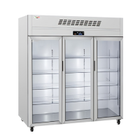 意黛斯(YIDAISI)三门大容量玻璃冷藏保鲜展示柜 鲜花蔬菜水果商用保鲜柜立式商用冰箱YDS-ZLSMLB-1520L
