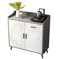 杭舍沐光AY2682 岩板餐边柜简约现代茶水柜轻奢储物柜厨房碗橱柜客厅一体靠墙柜子