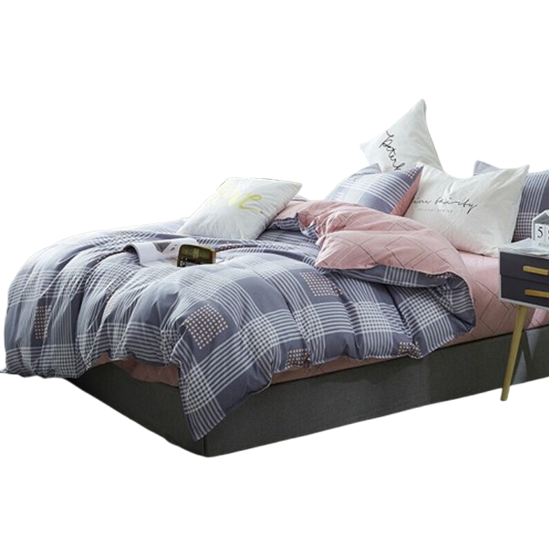 梦洁四件套磨绒印柔软亲肤编织温暖环保印染清浅时光200*230cm