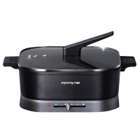 九阳(Joyoung) 电火锅 电煮锅 多功能料理锅涮烤锅电炒锅 6L大容量单锅 黑色 HG60-G110