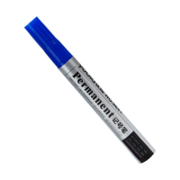 优拉大头笔9641 油性不掉色记号笔办公学生用标记快递物流专用标记马克笔 蓝色 10只装/盒