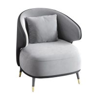 蕃蒂单人沙发黑色个