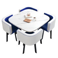 蕃蒂接待桌一桌四椅套