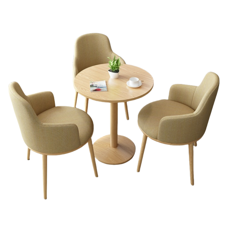 蕃蒂圆桌一桌三椅 套