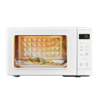 美的(Midea)变频小清新微波炉 液晶屏幕 磨砂面板 小型20L家用 PM2002 纯白