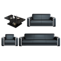 豫龙都 办公沙发 3+2+1+茶几 套