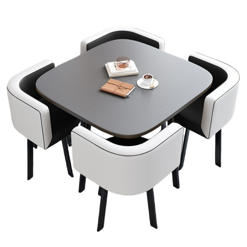 蕃蒂 方桌一桌四椅套