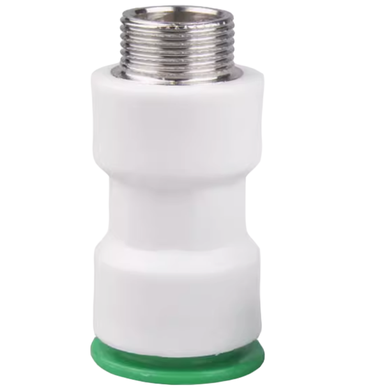 云型巨 PPR快接快插外丝直接 PPR管配件 塑料管配件 25*3/4 单位:个