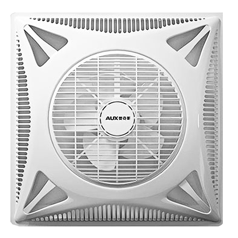 奥克斯(AUX)天花板吸顶风扇吊顶电风扇集成嵌入式600x600石膏板暗装 壁控标准款强劲电机14寸600x600MM