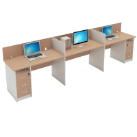 宜掌柜 隔断办公桌 三人位 张