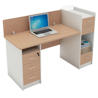 宜掌柜 职员办公桌 单人位带柜 张