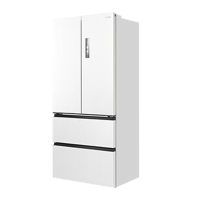 [官方正品]美的M60系列523升法式多门60cm纯平全嵌变频无霜双系统自动制冰冰箱MR-550WUFIPZE曦云白