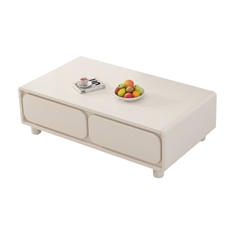 芊怡(QIANYI)电视柜茶几组合简约现代客厅家用小户型落地式奶油风轻奢电视机柜