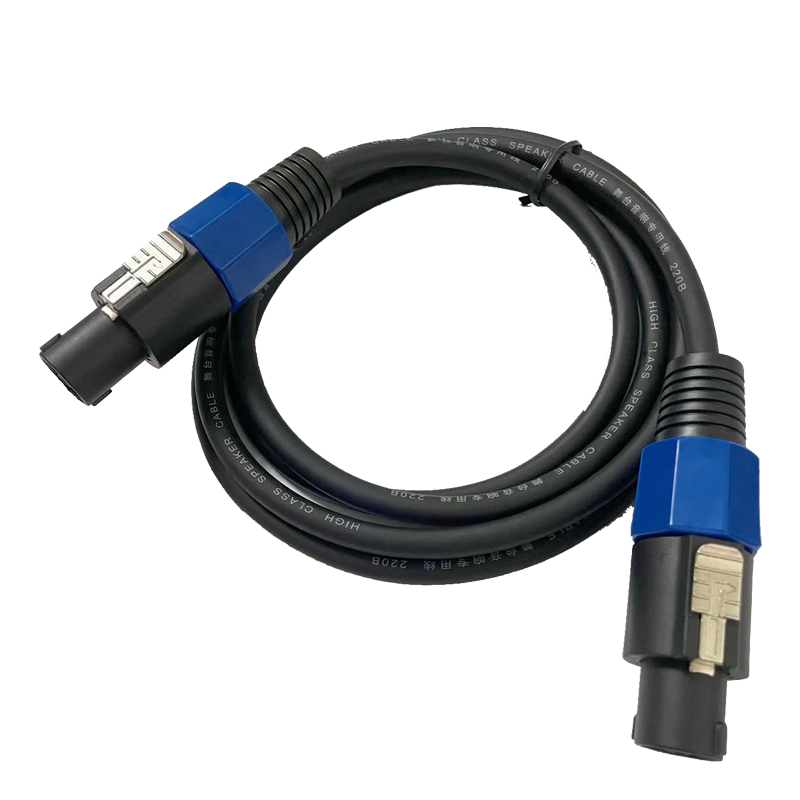 册视长尾四芯欧姆头专业音箱线卡侬护套线15米条