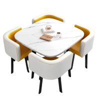 蕃蒂洽谈桌一桌四椅套