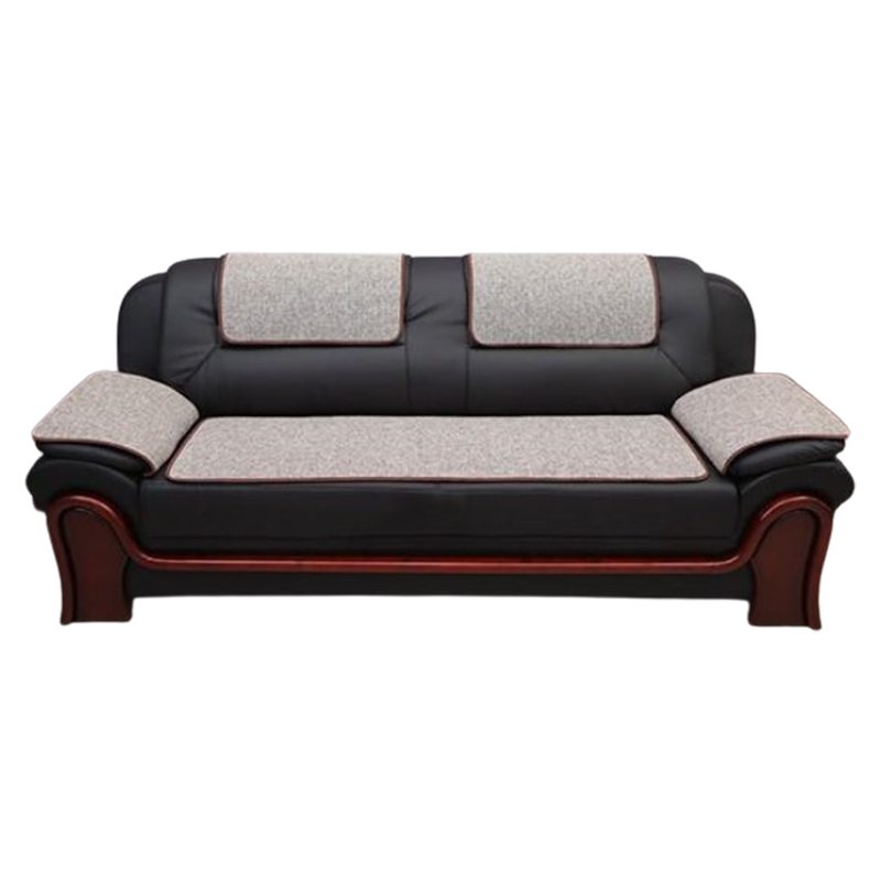 欧梦澜 棉麻防滑办公室沙发垫四季通用(皮沙发专用) 50*150cm 个