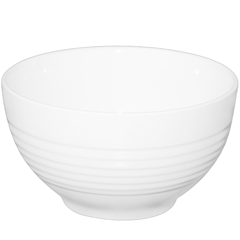 厨小姐陶瓷碗家用白色楼梯纹小汤碗CXJ-1280-1/个