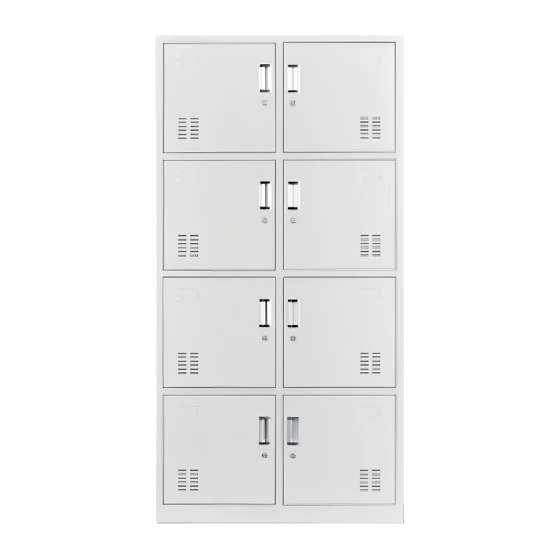 杭舍沐光 033#八门更衣柜 衣柜钢制储物柜 多门 员工衣柜鞋柜宿舍带锁铁皮柜铁皮衣柜 十门更衣柜