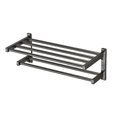 荺炬毛巾架双层60cm个