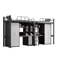 豫龙都双人上床下桌2*1.2m组