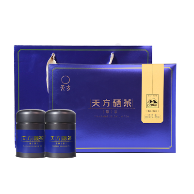 [中华特色]池州馆 2025年新茶春茶 天方300g/盒 明前特级Ⅰ天方硒茶绿茶 茶叶礼盒 石台硒茶 华东