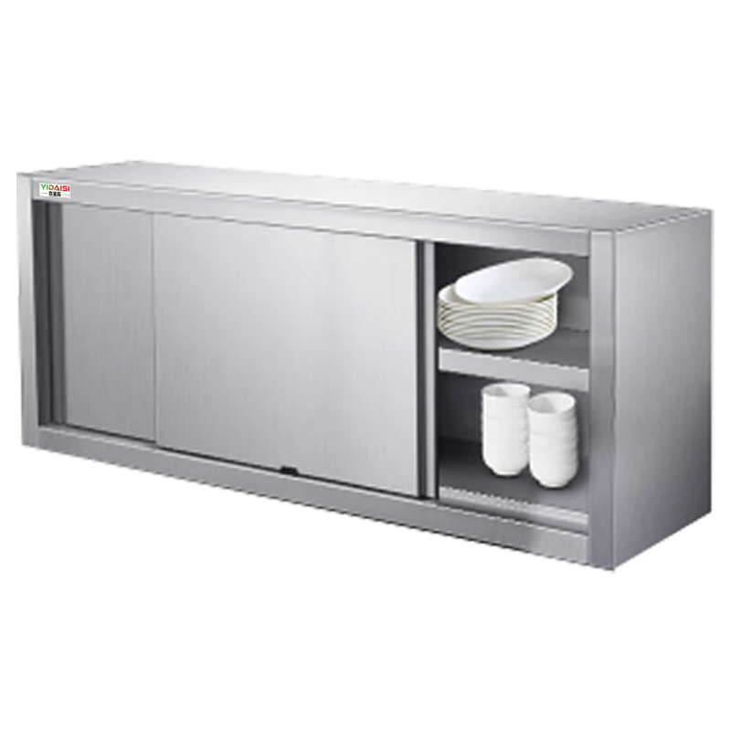 意黛斯(YIDAISI) 不锈钢碗柜 搭配壁挂厨房储物柜 置物柜收纳吊柜1800*400*600[304不锈钢]