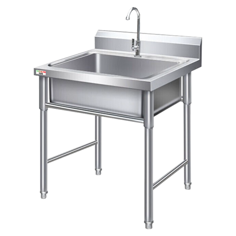 意黛斯 商用不锈钢水槽 洗菜盆洗碗池 单星水池700*600*800+150 YDS-31XSC76 304材质