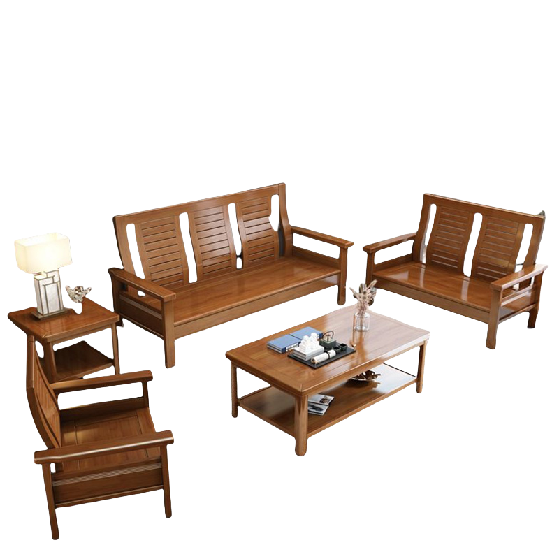 烁恒会客沙发单人+双人+三人+长茶几+方茶几套