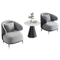 蕃蒂简约沙发一桌二椅套