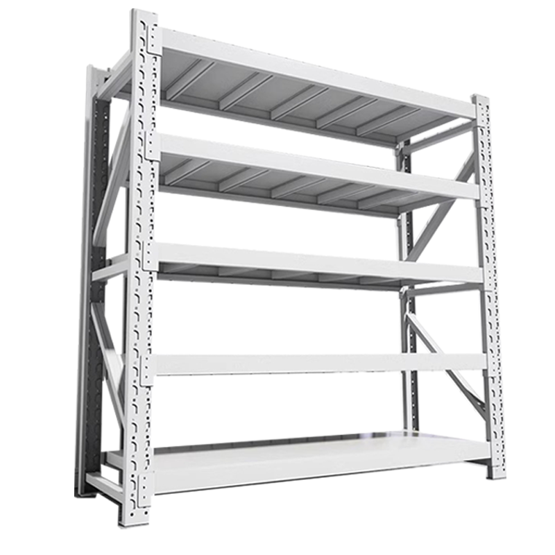 奇桄烁置物架五层200*50cm白色组