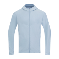 岩柃 防晒服速干衣男梭织带帽运动上衣 24901